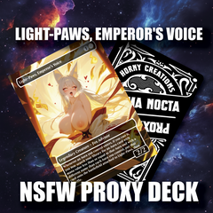 NSFW Light-Paws, Emperor’s Voice — “Divine Devotion” Custom Proxy Deck