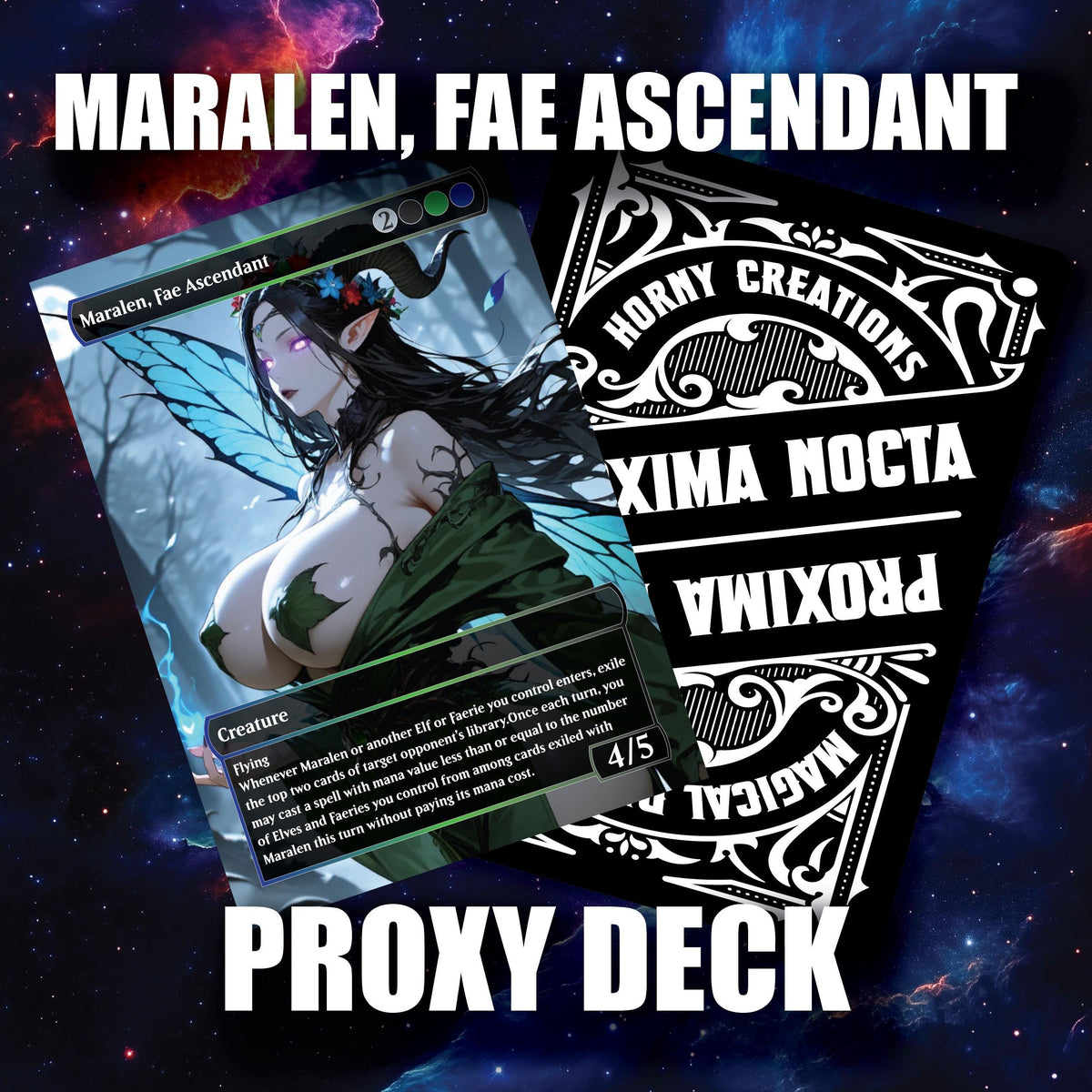 Maralen, Fae Ascendant – Sexy Faerie Proxy Deck