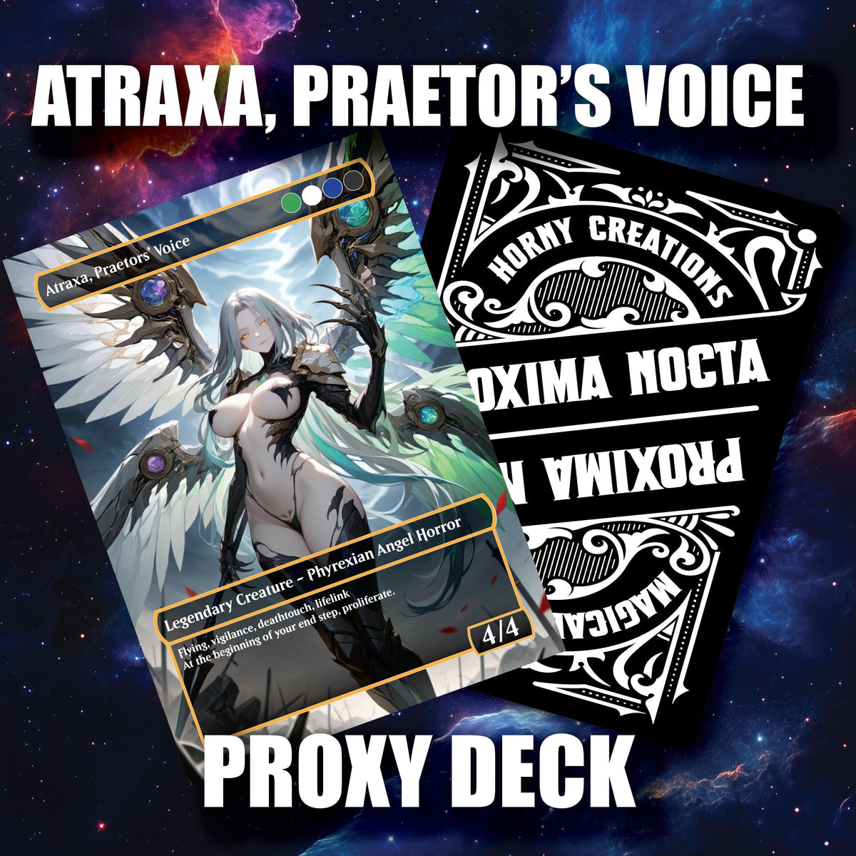 SFW Sexy Proxy Commander Deck – Atraxa, Praetors’ Voice | Toxic Biomechanical Babe