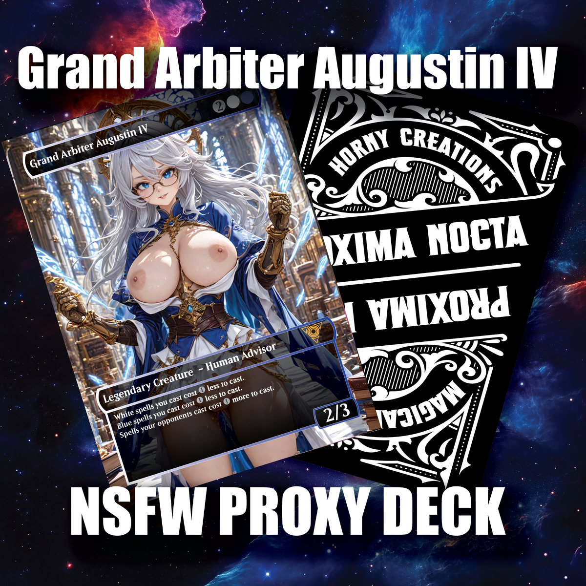 NSFW Bespectacled Law & Lust: Grand Arbiter + 31 Timeless Artificers -  Sexy Custom Proxy Commander Deck