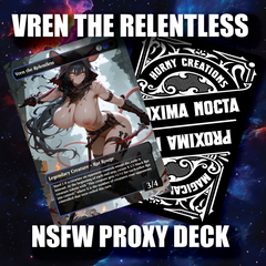 NSFW Vren the Relentless – Queen of Rats & Exile -  Sexy Custom MTG Proxy Commander Deck