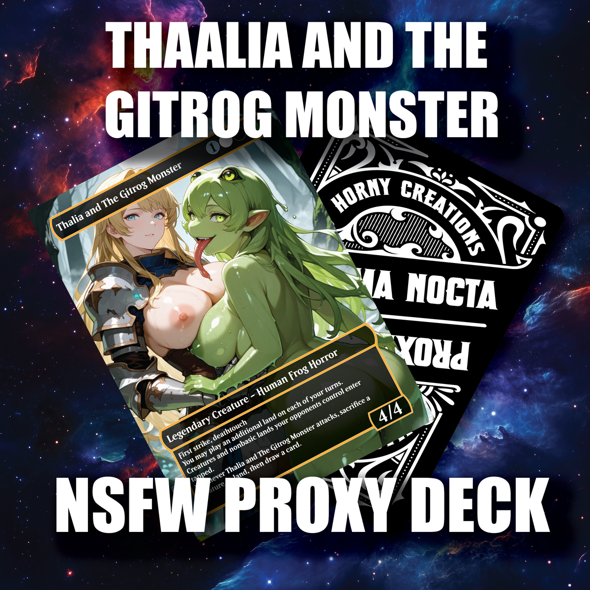 NSFW Thalia & The Gitrog Monster – “Spicy Swamp Queen” Custom Proxy Commander Deck